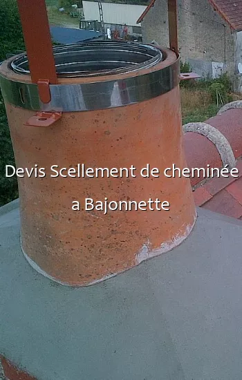 Devis Scellement de cheminée a Bajonnette