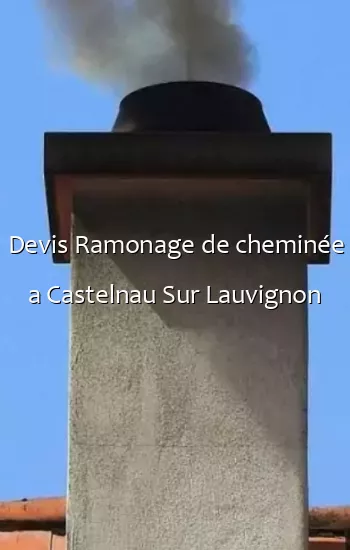 Devis Ramonage de cheminée a Castelnau Sur Lauvignon
