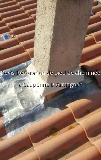 Devis Réparation de pied de cheminée a Caupenne D Armagnac