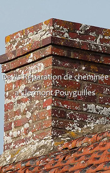 Devis Réparation de cheminée a Clermont Pouyguilles