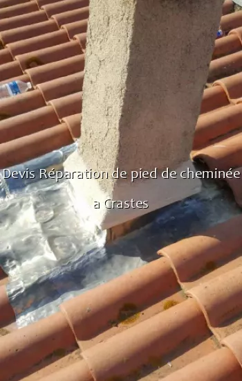 Devis Réparation de pied de cheminée a Crastes