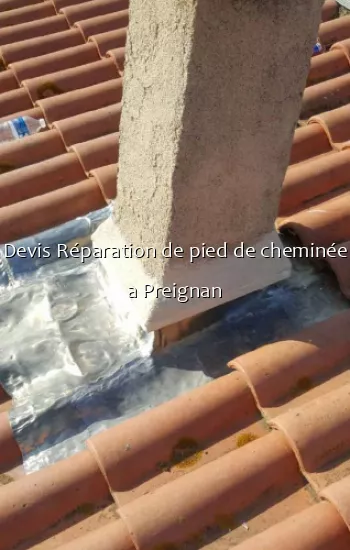 Devis Réparation de pied de cheminée a Preignan